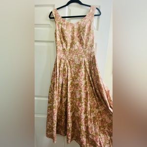 PRISTINE vintage Laura Ashley dress women’s size 12 us, pink floral
